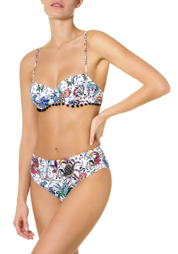 Bikini con slip a vita alta Goldenpoint
