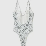 Benetton costume intero bianco a fiori