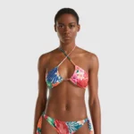 Bikini floreale a fascia Benetton estate 2023
