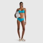 Costume da bagno con slip a vita alta Benetton 2023