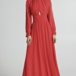 Abito elegante a maniche lunghe da cerimonia Rinascimento