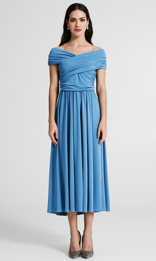 Abito elegante midi Rinascimento autunno 2023