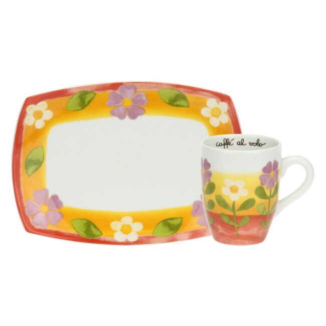 Tazza Mug con vassoio in porcellana THUN nuova collezione Tazza Mug con vassoio in porcellana THUN nuova collezione