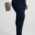 Jeans curvy con strass