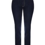 Jeans lavaggio scuro con strass Rinascimento