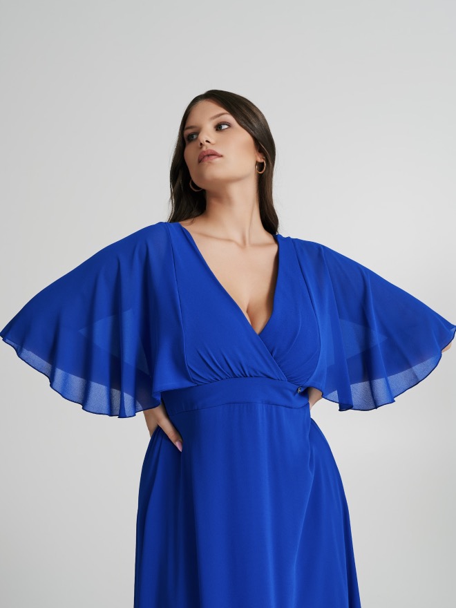 Rinascimento curvy abito elegante lungo
