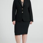 Tailleur nero giacca e gonna