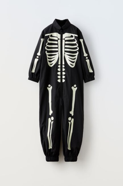 Tuta intera da scheletro Halloween Tuta intera da scheletro Halloween