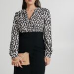 Vestito asimmetrico a maniche lunghe Rinascimento