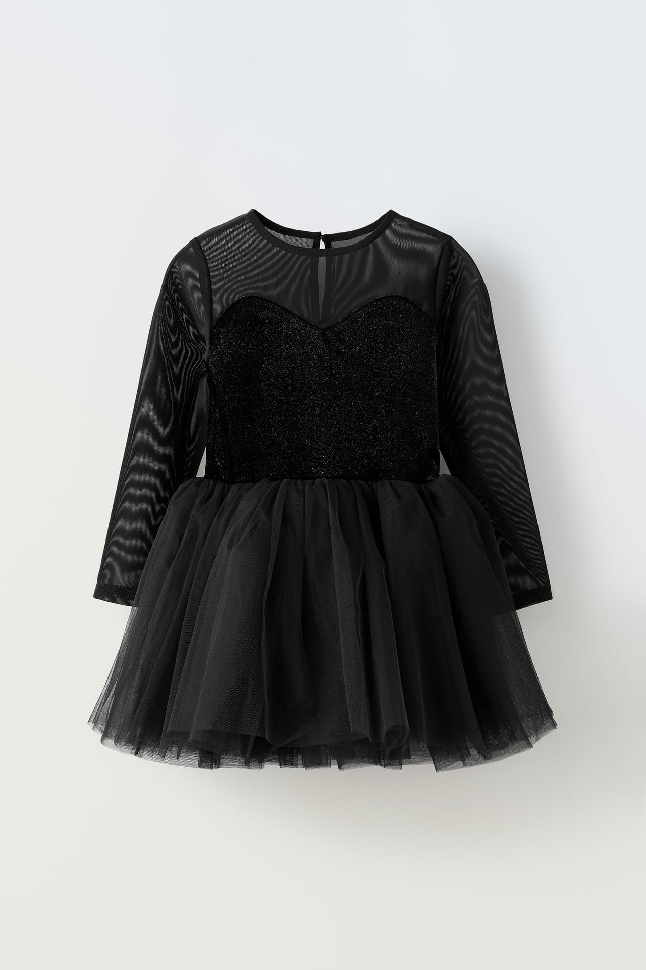 Vestito nero a maniche lunghe ZARA da bambina