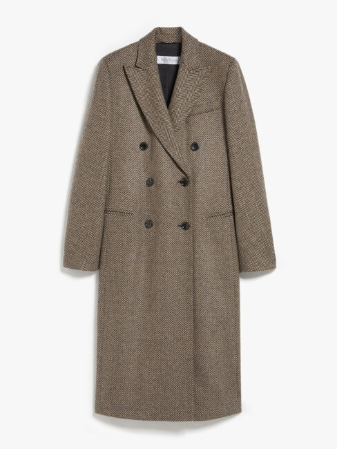 Max Mara cappotto doppiopetto in fantasia chevron Max Mara cappotto doppiopetto in fantasia chevron