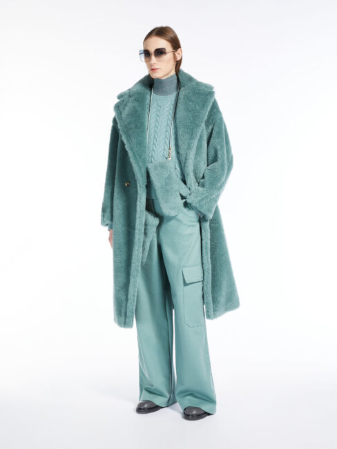 Teddy Bear Coat Cappotto Max Mara verde collezione inverno 2023 2024 Teddy Bear Coat Cappotto Max Mara verde collezione inverno 2023 2024