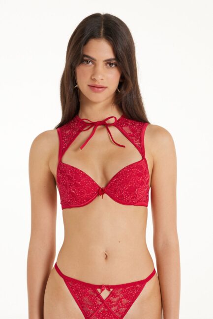 Completino lingerie Tezenis con reggiseno push up e perizoma Completino lingerie Tezenis con reggiseno push up e perizoma