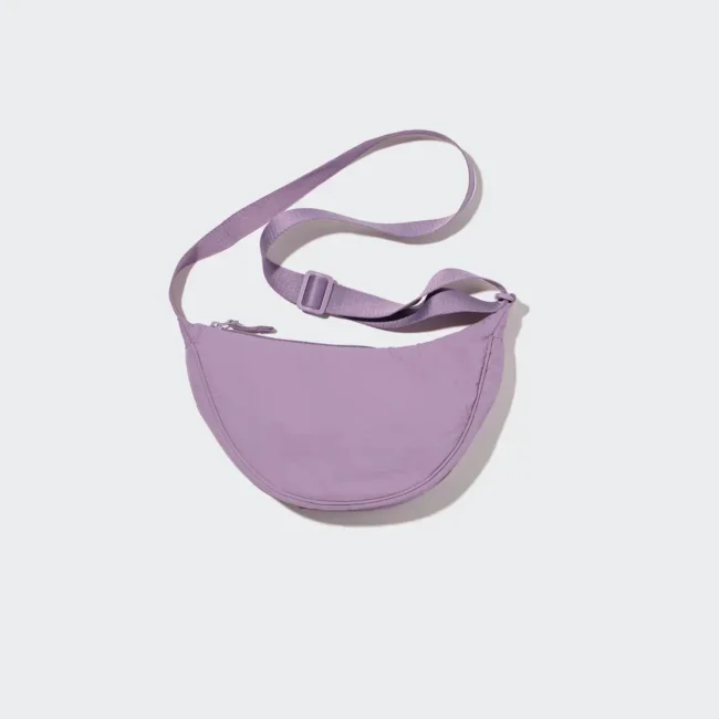 Borsa UNIQLO a tracolla mezzaluna lilla Borsa UNIQLO a tracolla mezzaluna lilla