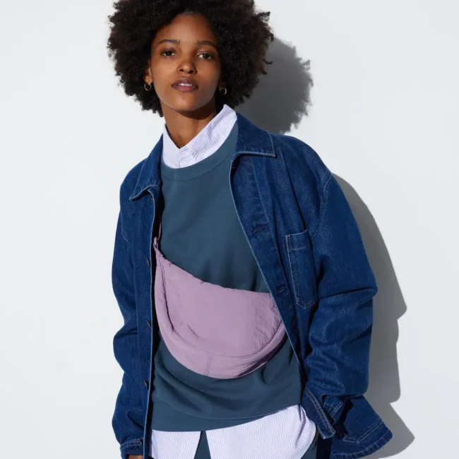Borsa virale UNIQLO lilla colore primavera estate 2024 Borsa virale UNIQLO lilla colore primavera estate 2024