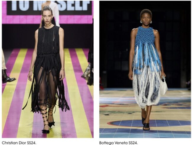 Vestiti con frange moda estate 2024 Vestiti con frange moda estate 2024