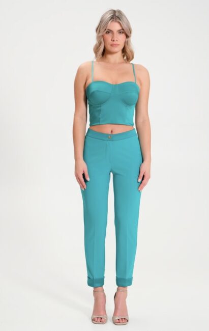 Pantaloni con dettagli in raso Rinascimento Pantaloni con dettagli in raso Rinascimento