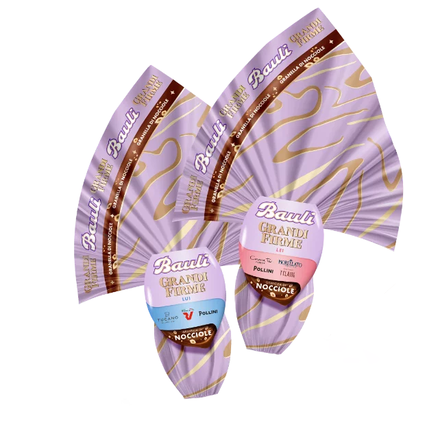 Uova di Pasqua Bauli Grandi Firme Nocciolato Uova di Pasqua Bauli Grandi Firme Nocciolato