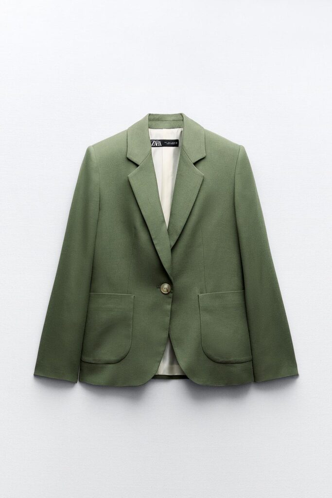 Blazer ZARA tailleur collezione primavera estate 2024 Blazer ZARA tailleur collezione primavera estate 2024