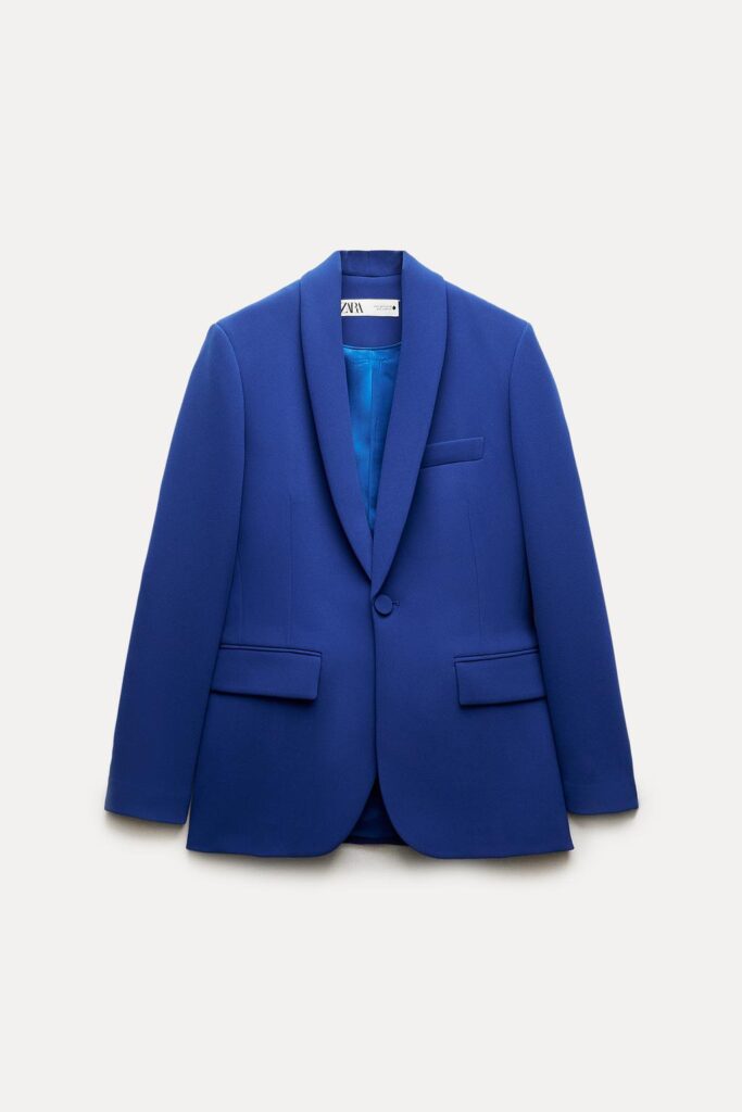 Blazer con bottone foderato ZARA Blazer con bottone foderato ZARA