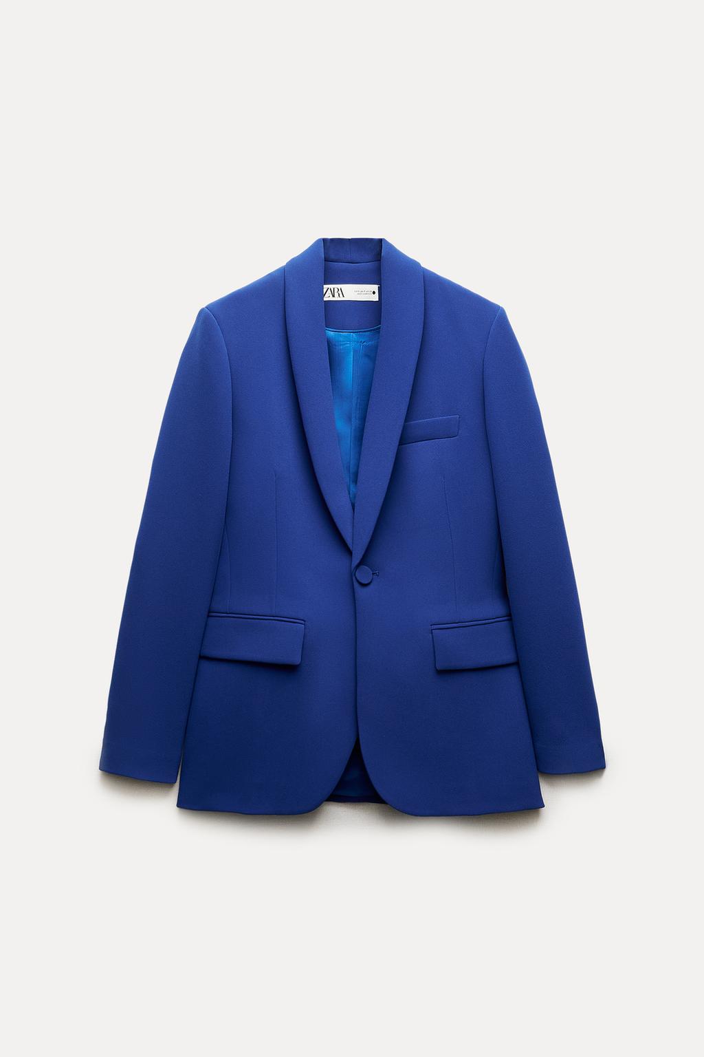 Blazer con bottone foderato ZARA