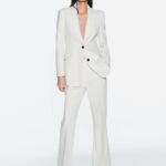 Completo giacca pantaloni ZARA bianco