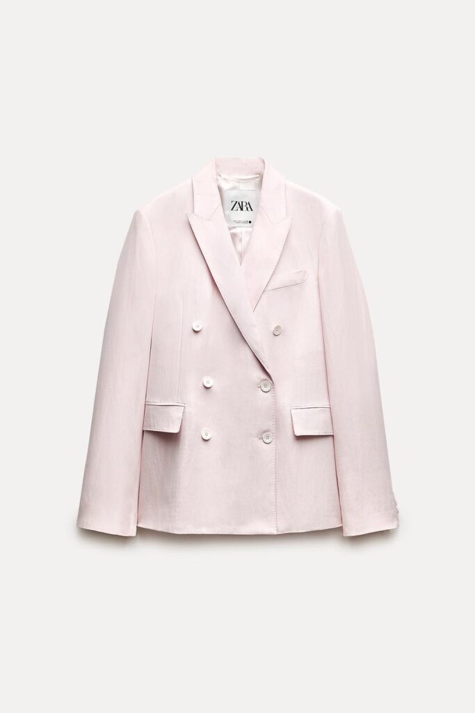 Giacca doppiopetto ZARA collezione primavera estate 2024 Giacca doppiopetto ZARA collezione primavera estate 2024