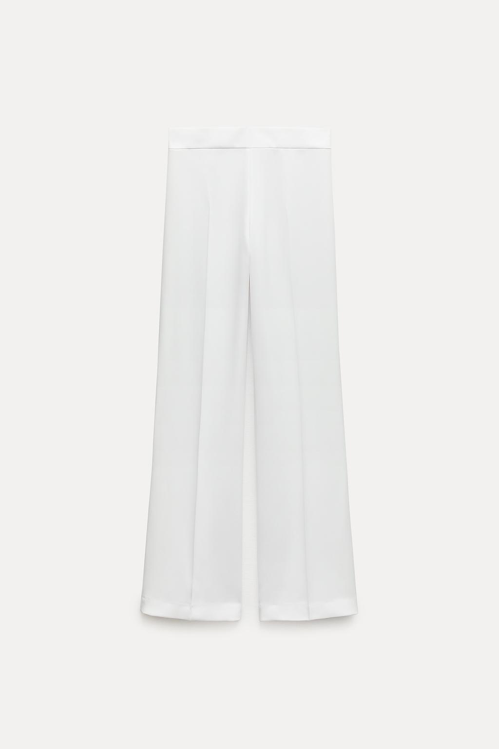 Pantaloni bianchi morbidi ZARA estate 2024