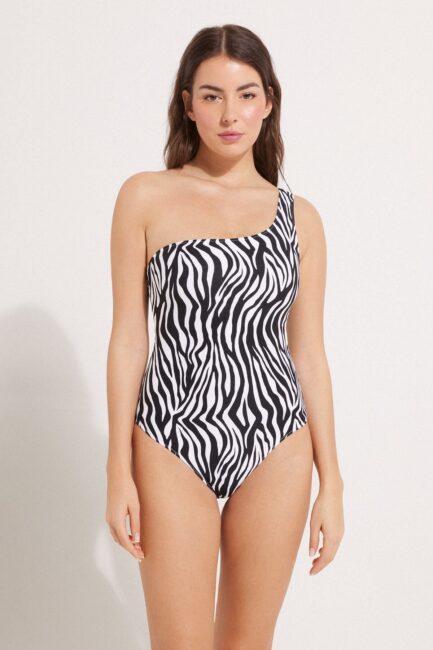 Costume intero monospalla zebrato Tezenis Costume intero monospalla zebrato Tezenis