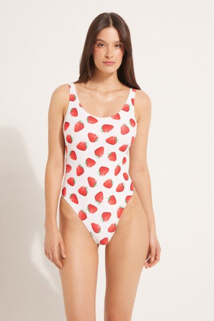 Costume intero stampa fragole Tezenis 2024 Costume intero stampa fragole Tezenis 2024