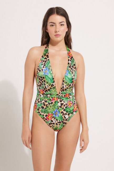 Tezenis costume intero con profondo scollo a V estate 2024 Tezenis costume intero con profondo scollo a V estate 2024