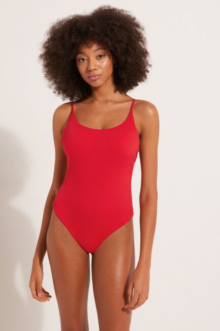 Tezenis costume intero rosso a costine Tezenis costume intero rosso a costine