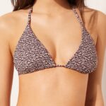 Bikini con top a triangolo double face