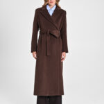 Cappotto lungo a vestaglia Rinascimento marrone