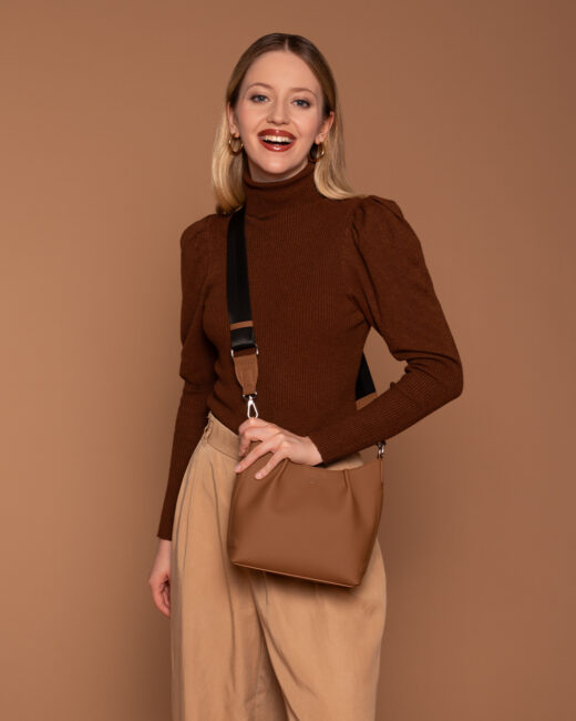O Bag Stily a secchiello cognac O Bag Stily a secchiello cognac
