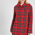 Cappotto doppiopetto tartan