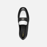 Mocassino bicolore bianco e nero GEOX