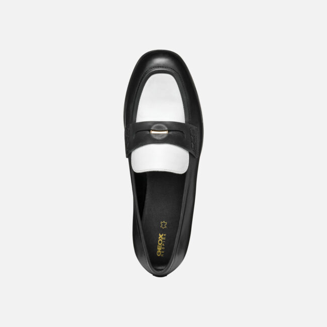 Mocassino bicolore bianco e nero GEOX Mocassino bicolore bianco e nero GEOX