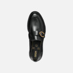Nuovi mocassini in pelle nera con fibbia GEOX donna