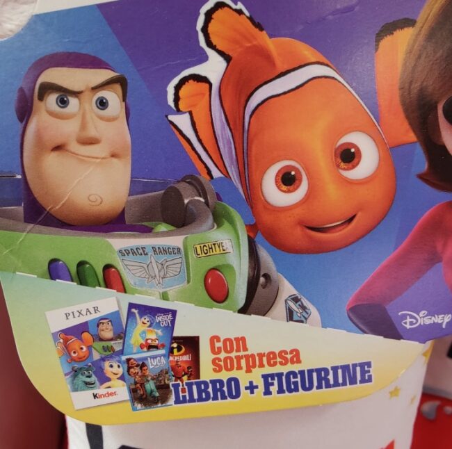 Sorpresa Calza Kinder PIXAR Sorpresa Calza Kinder PIXAR