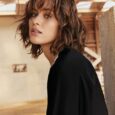 Taglio capelli mossi con frangia