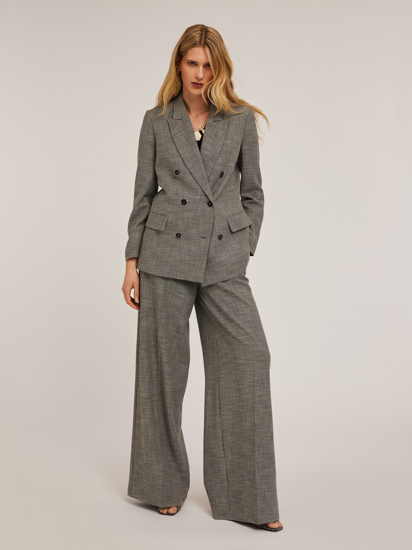 Tailleur Femme 2 Pièces Jake's Marron Pied-de-poupe - Taille 40 - Neuf Sans étiquettes
