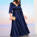 Abito da cerimonia Rinascimento linea curvy collezione primavera estate 2025