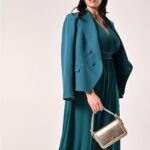 Abito da cerimonia curvy Rinascimento collezione primavera estate 2025