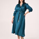 Abito midi curvy da cerimonia