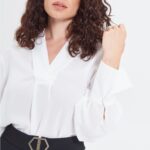 Camicia bianca Rinasciimento curvy