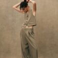 Completo donna gilet e pantaloni ZARA