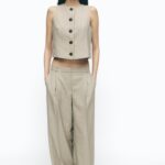 Completo gessato con gilet