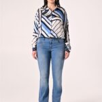 Jeans elasticizzati con strass Rinascimento curvy