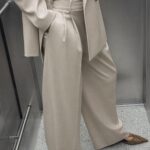 Tailleur Zara con pantaloni palazzo